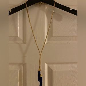 J.Crew Gold Long Tassel Necklace